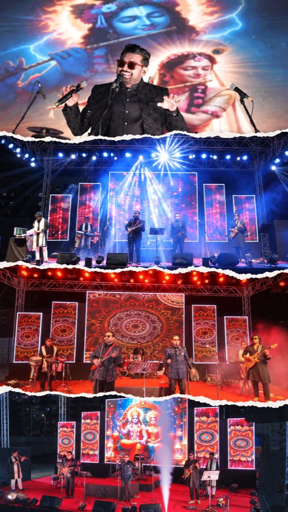 A montage of Bhajan Clubbing Mumbai live shows